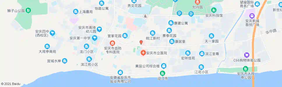安庆市一院_公交站地图_安庆公交_妙搜公交查询2025