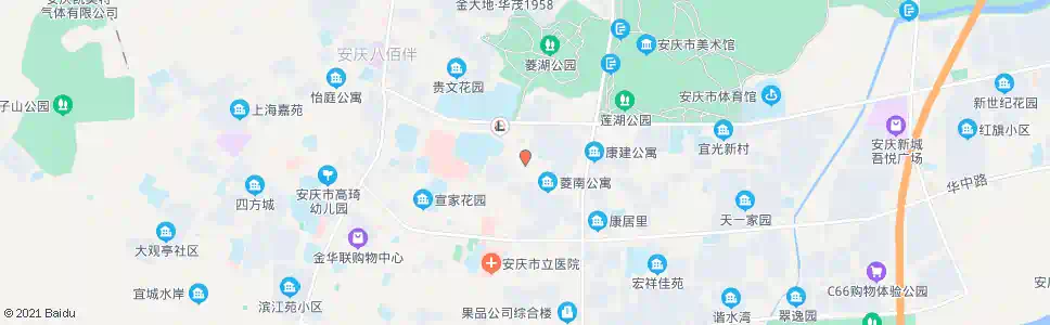 安庆百花亭_公交站地图_安庆公交_妙搜公交查询2025