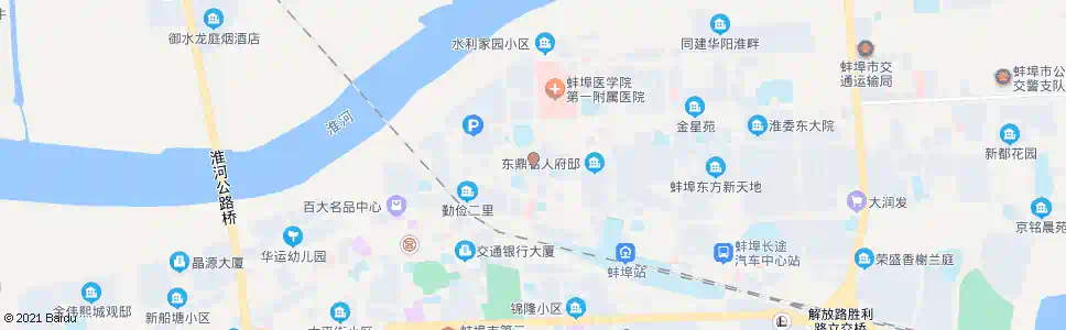 蚌埠延安路光明街_公交站地图_蚌埠公交_妙搜公交查询2025