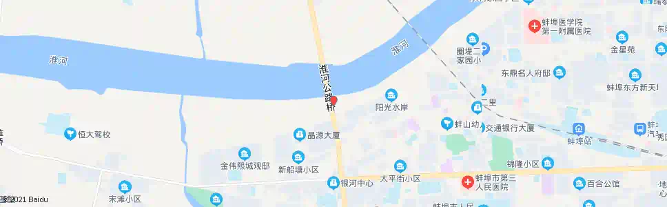 蚌埠朝阳路大桥_公交站地图_蚌埠公交_妙搜公交查询2025