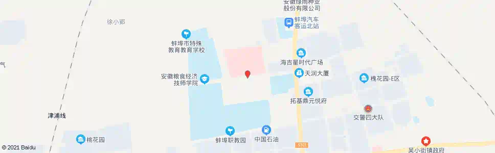 蚌埠蚌医二附院_公交站地图_蚌埠公交_妙搜公交查询2025