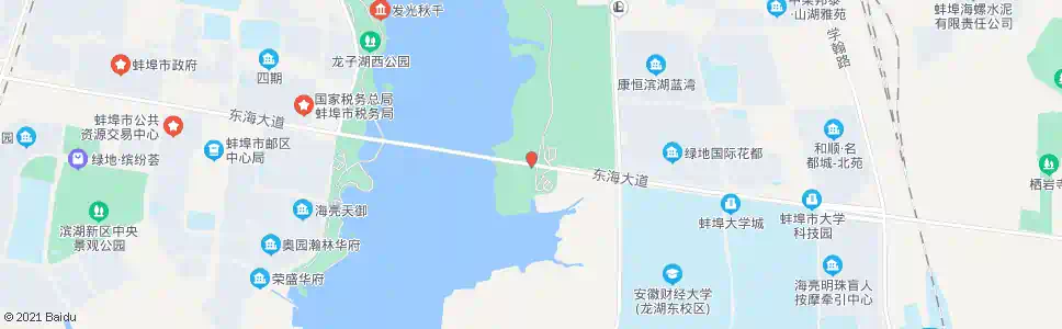 蚌埠龙湖大桥东_公交站地图_蚌埠公交_妙搜公交查询2025