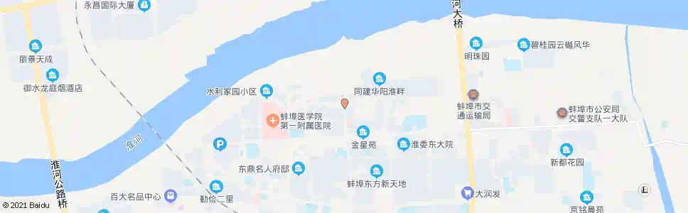 蚌埠沿淮路解放一路_公交站地图_蚌埠公交_妙搜公交查询2025