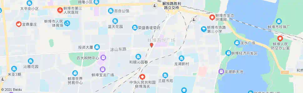 蚌埠马场湖货场(涂山路南)_公交站地图_蚌埠公交_妙搜公交查询2025