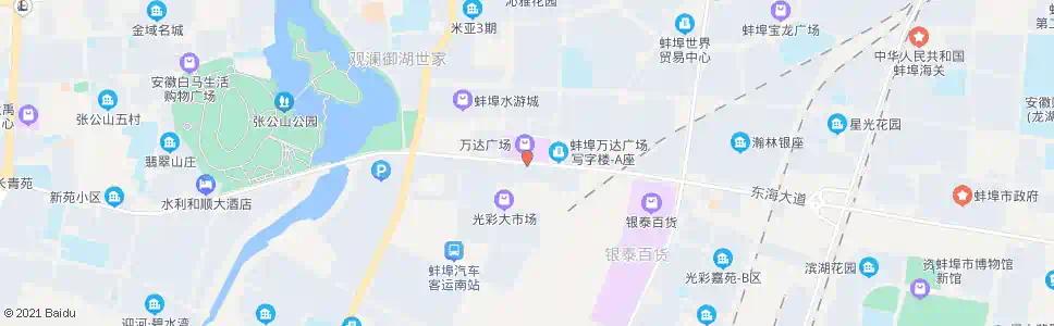 蚌埠东海大道万达广场_公交站地图_蚌埠公交_妙搜公交查询2025