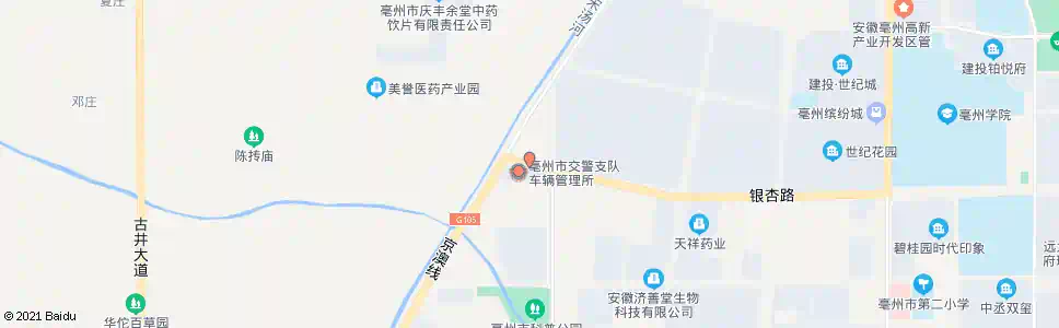 亳州车管所_公交站地图_亳州公交_妙搜公交查询2025