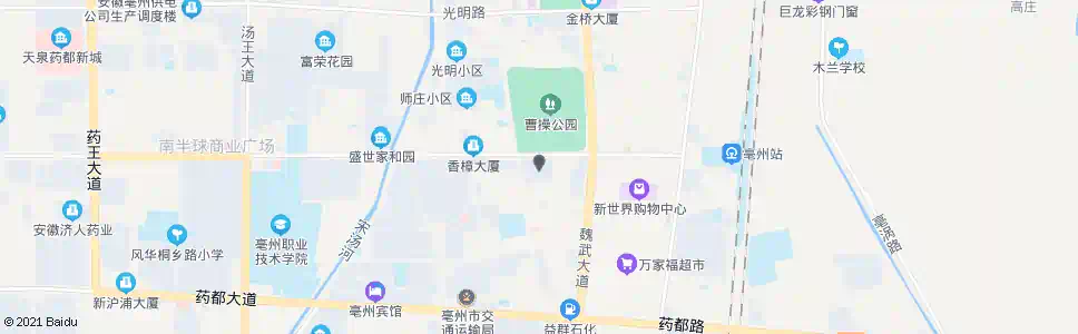 亳州广齐城市广场_公交站地图_亳州公交_妙搜公交查询2025