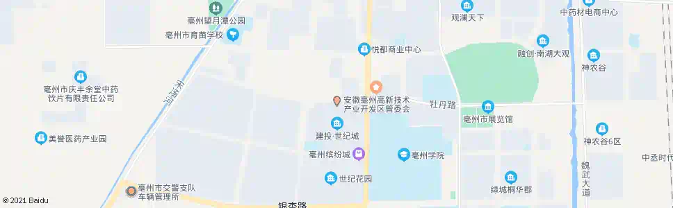 亳州建投世纪城北门_公交站地图_亳州公交_妙搜公交查询2025