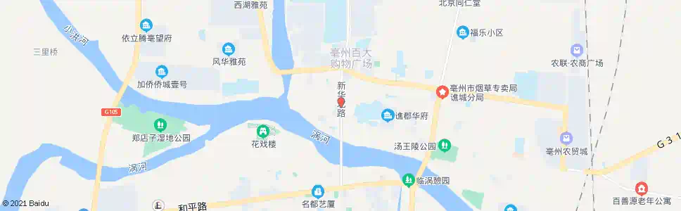 亳州新华北路_公交站地图_亳州公交_妙搜公交查询2025