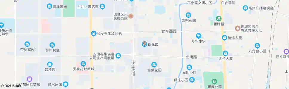 亳州御花园小区_公交站地图_亳州公交_妙搜公交查询2025