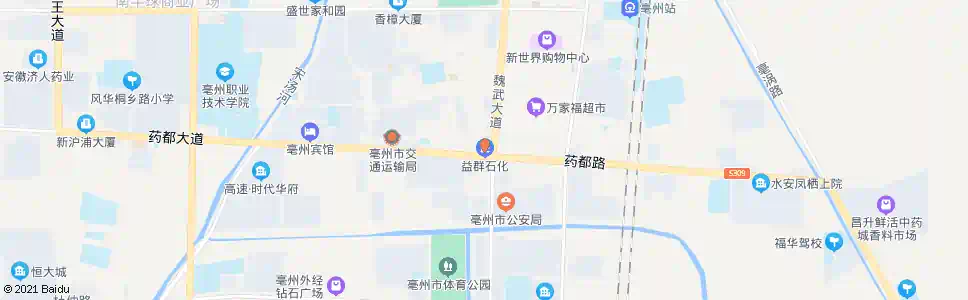 亳州大地加油站_公交站地图_亳州公交_妙搜公交查询2025