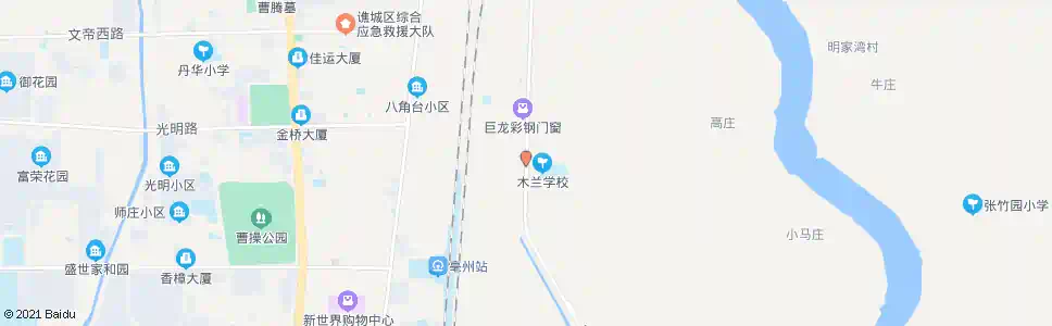 亳州木兰学校_公交站地图_亳州公交_妙搜公交查询2025