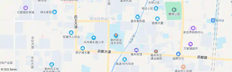 亳州职业技术学校_公交站地图_亳州公交_妙搜公交查询2025