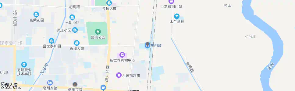 亳州军分区_公交站地图_亳州公交_妙搜公交查询2025
