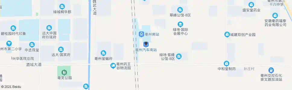 亳州汽车南站_公交站地图_亳州公交_妙搜公交查询2025