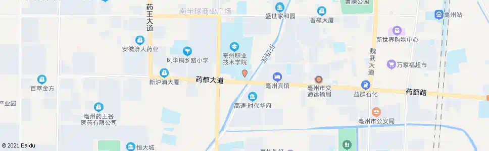 亳州电视大学_公交站地图_亳州公交_妙搜公交查询2025