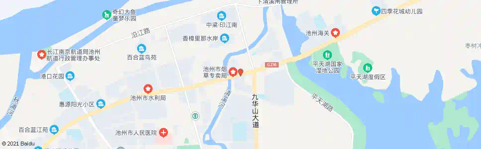 池州华府骏苑_公交站地图_池州公交_妙搜公交查询2025