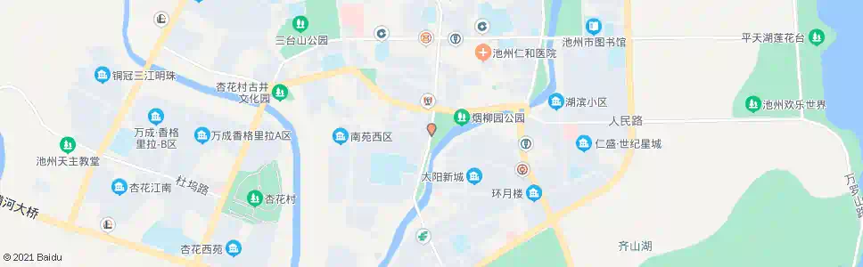 池州烟柳园_公交站地图_池州公交_妙搜公交查询2025