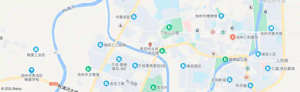 池州白洋名筑_公交站地图_池州公交_妙搜公交查询2025