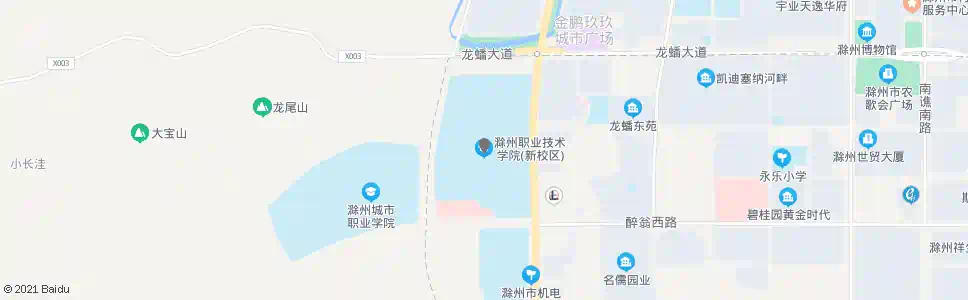 滁州职业技术学院北_公交站地图_滁州公交_妙搜公交查询2025