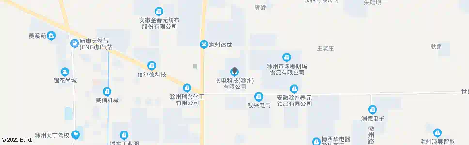 滁州长电科技_公交站地图_滁州公交_妙搜公交查询2025