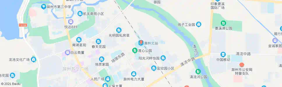滁州滁州北站_公交站地图_滁州公交_妙搜公交查询2025