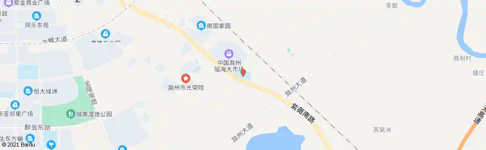 滁州担子中学_公交站地图_滁州公交_妙搜公交查询2025