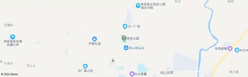 滁州来安公园_公交站地图_滁州公交_妙搜公交查询2025