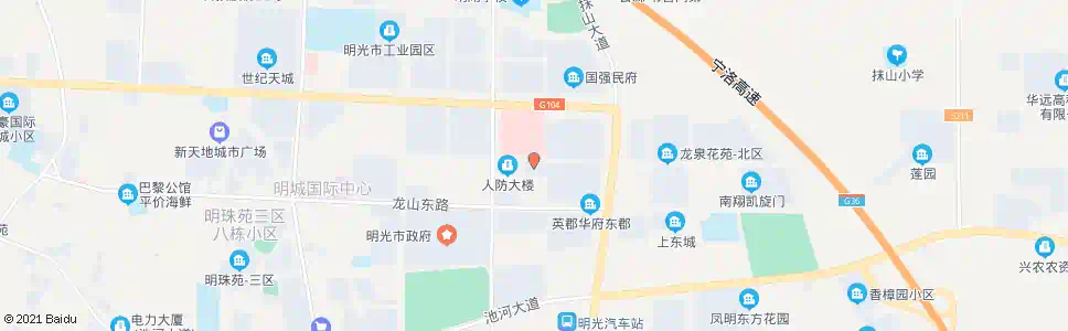 滁州明光药监局_公交站地图_滁州公交_妙搜公交查询2025