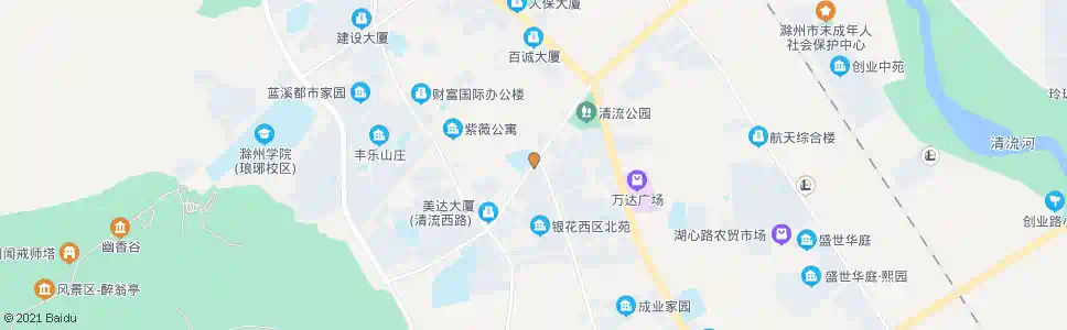 滁州清流西路_公交站地图_滁州公交_妙搜公交查询2025