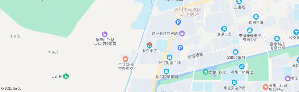 滁州长乐小区_公交站地图_滁州公交_妙搜公交查询2025