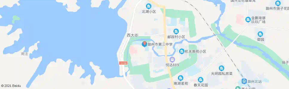 滁州三中_公交站地图_滁州公交_妙搜公交查询2025