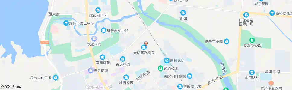 滁州光明园_公交站地图_滁州公交_妙搜公交查询2025