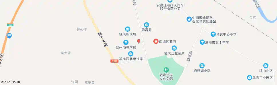 滁州第二军休所_公交站地图_滁州公交_妙搜公交查询2025