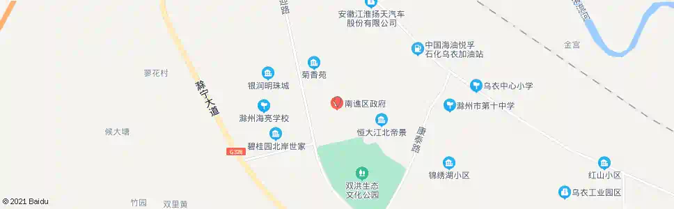 滁州南谯区政府_公交站地图_滁州公交_妙搜公交查询2025