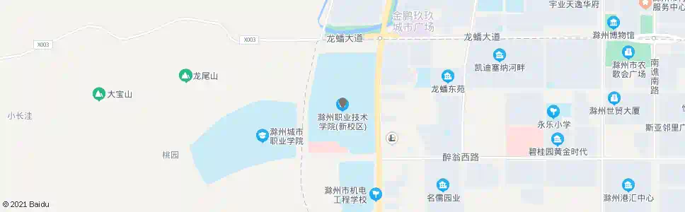 滁州职业技术学院(北)_公交站地图_滁州公交_妙搜公交查询2025