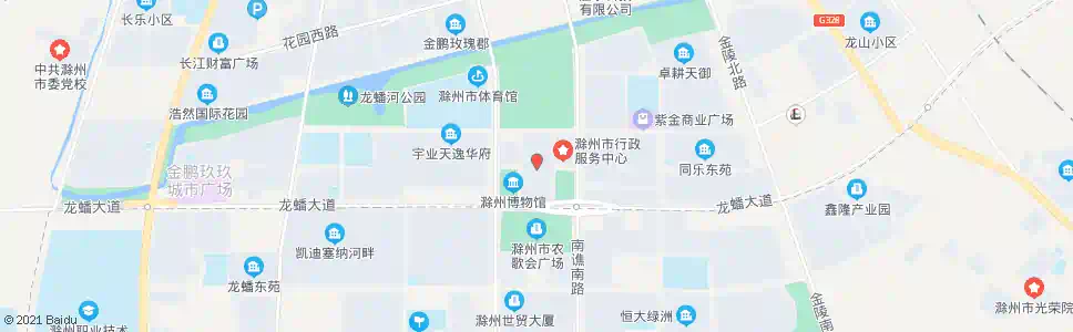滁州县政府大楼_公交站地图_滁州公交_妙搜公交查询2025