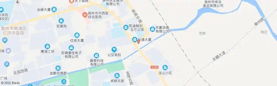 滁州花园路_公交站地图_滁州公交_妙搜公交查询2025