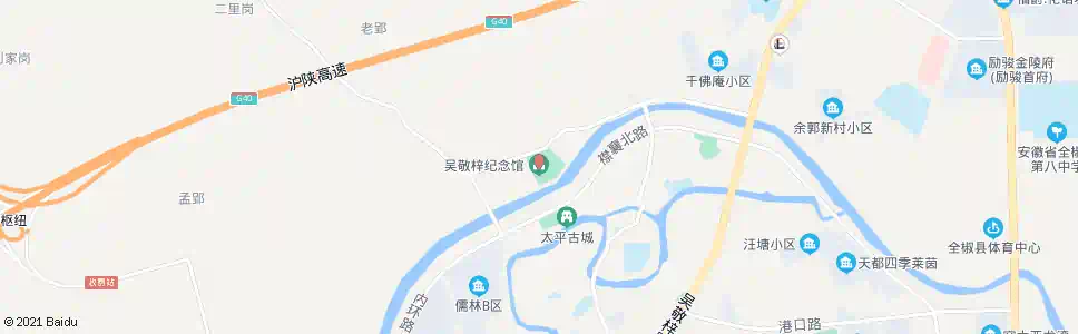 滁州吴敬梓纪念馆_公交站地图_滁州公交_妙搜公交查询2025