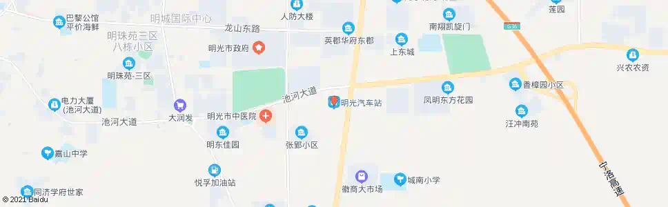 滁州明光汽车站_公交站地图_滁州公交_妙搜公交查询2025