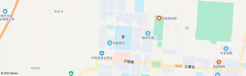 滁州凤阳中学(新校区)_公交站地图_滁州公交_妙搜公交查询2025