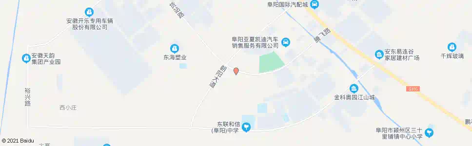 阜阳江南农机驭鹏公司_公交站地图_阜阳公交_妙搜公交查询2025
