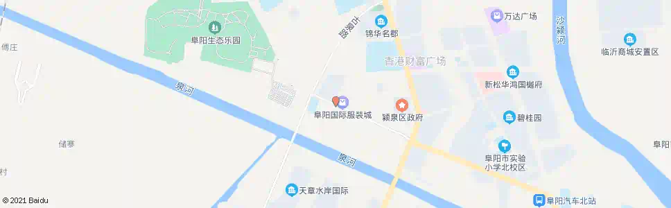 阜阳金府灯饰广场_公交站地图_阜阳公交_妙搜公交查询2025