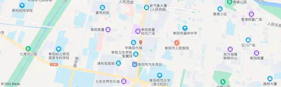阜阳妇产医院中南_公交站地图_阜阳公交_妙搜公交查询2025