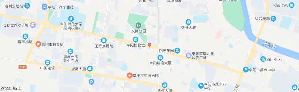 阜阳文峰公园_公交站地图_阜阳公交_妙搜公交查询2025