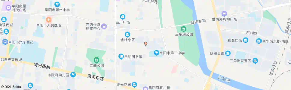 阜阳二中西门_公交站地图_阜阳公交_妙搜公交查询2025