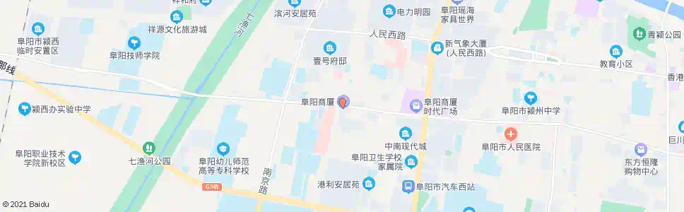 阜阳市二院_公交站地图_阜阳公交_妙搜公交查询2025