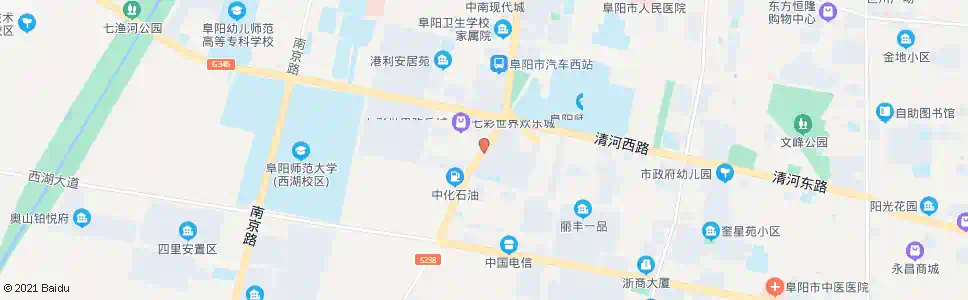 阜阳怡和庄园_公交站地图_阜阳公交_妙搜公交查询2025