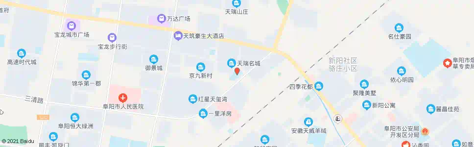 阜阳天瑞实验中学_公交站地图_阜阳公交_妙搜公交查询2025
