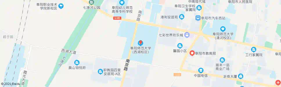 阜阳师范学校_公交站地图_阜阳公交_妙搜公交查询2025